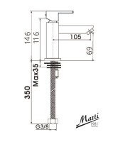 MEDIDAS MONOMANDO LAVABO ARTE MARTI1921